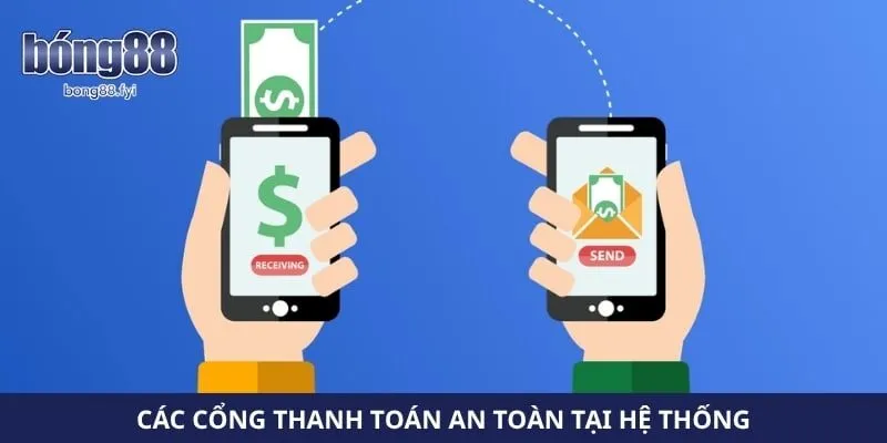 Các cổng thanh toán an toàn tại hệ thống 